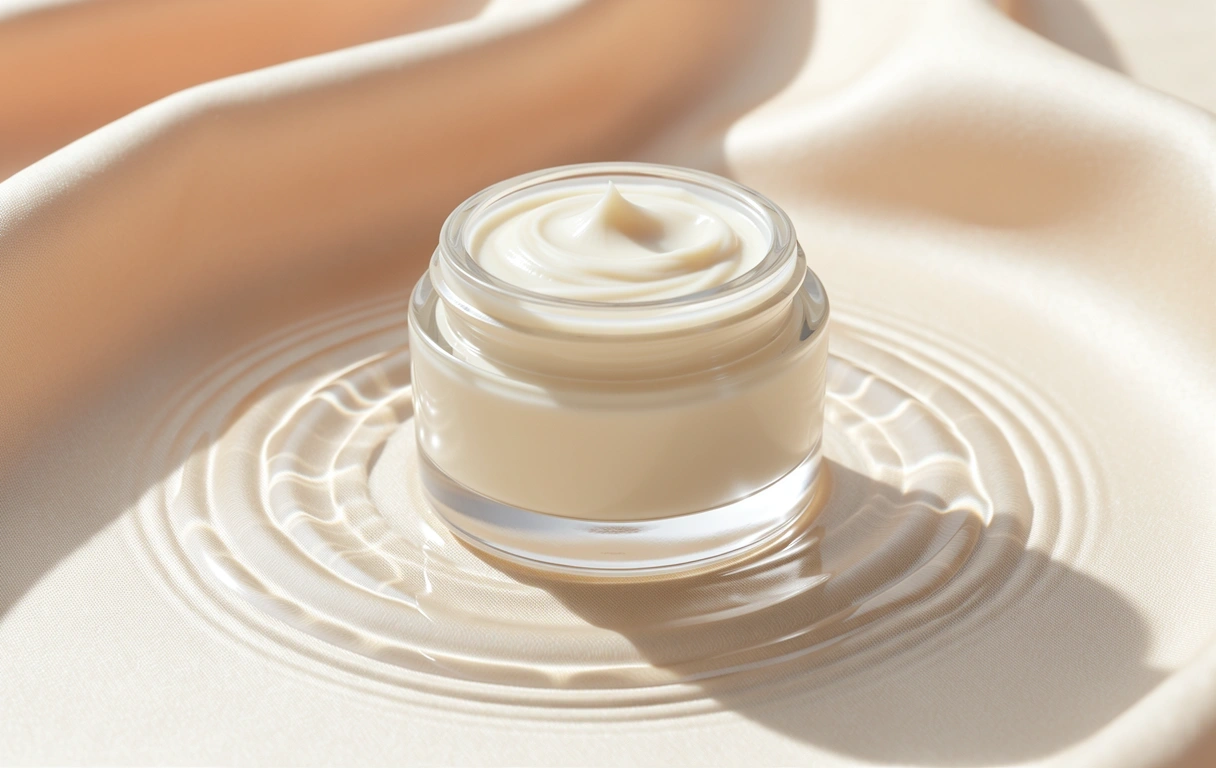 Premium moisturizing cream texture